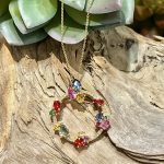 カラフルサファイヤネックレス