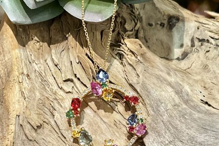 カラフルサファイヤネックレス